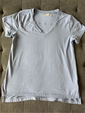 Zella Heather Blue Short Sleeve Top